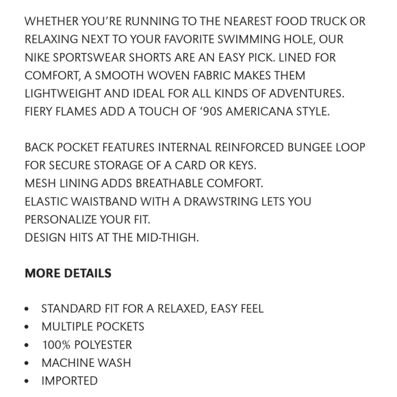 NWT Men's Nike Standard Fit Above Knee Length Shorts - Picture 13 of 13